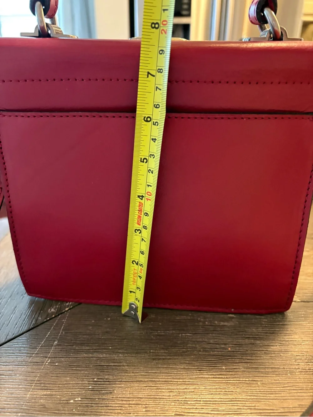 Patricia Nash Red Leather Top-Handle Satchel